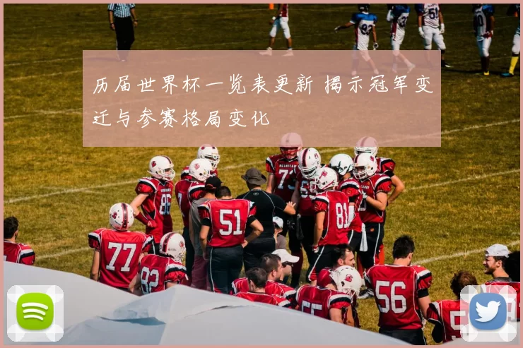 历届世界杯一览表更新 揭示冠军变迁与参赛格局变化