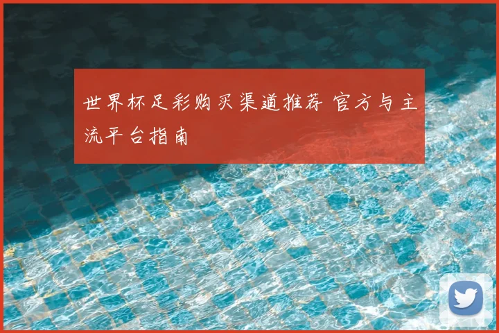 世界杯足彩购买渠道推荐 官方与主流平台指南